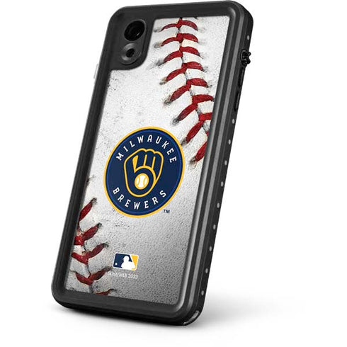 MLB Milwaukee Brewers Game Ball iPhone XR Waterproof Case