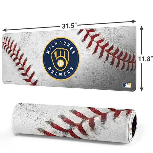 MLB Milwaukee Brewers Game Ball Gaming Mouse Pad