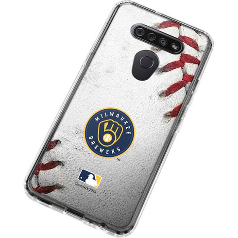 MLB Milwaukee Brewers Game Ball LG K51/Q51 Clear Case