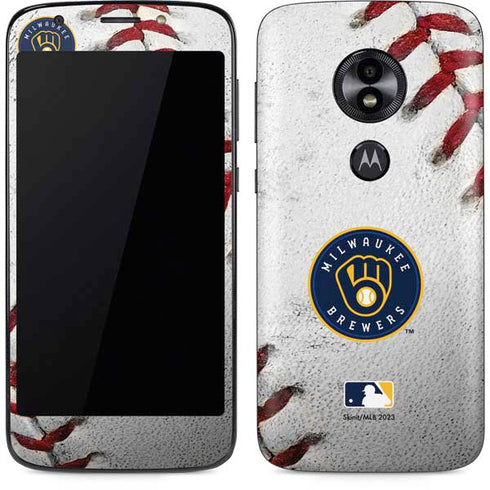 MLB Milwaukee Brewers Game Ball Moto E5 Play Skin