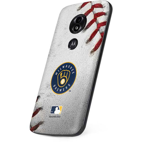 MLB Milwaukee Brewers Game Ball Moto E5 Play Skin