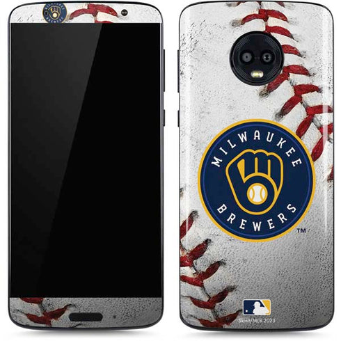 MLB Milwaukee Brewers Game Ball Moto G6 Skin