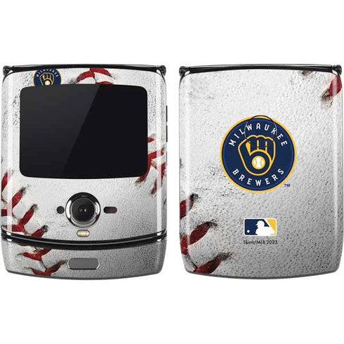 MLB Milwaukee Brewers Game Ball Motorola RAZR Skin