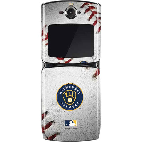 MLB Milwaukee Brewers Game Ball Motorola RAZR Skin