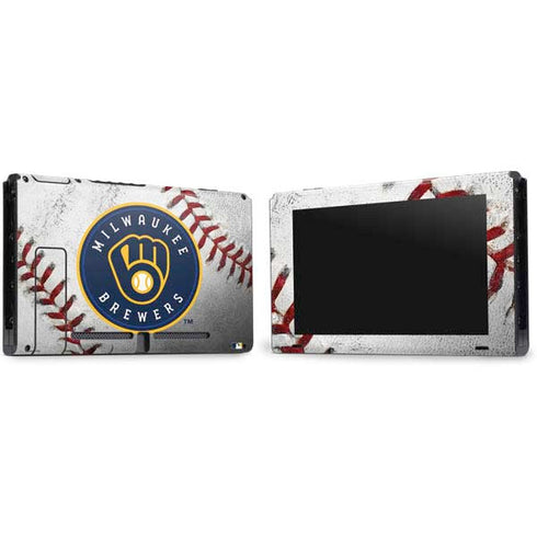 MLB Milwaukee Brewers Game Ball Nintendo Switch Bundle Skin
