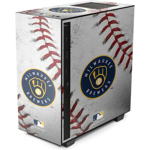 MLB Milwaukee Brewers Game Ball NZXT H510 Compact ATX Mid-Tower Case Skin