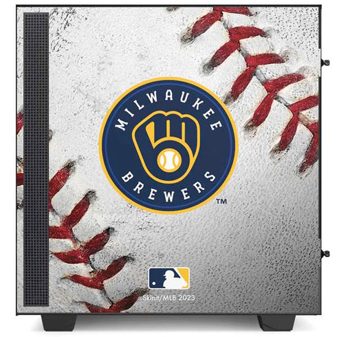 MLB Milwaukee Brewers Game Ball NZXT H510 Compact ATX Mid-Tower Case Skin