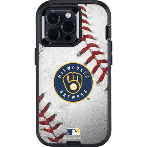MLB Milwaukee Brewers Game Ball Otterbox Defender iPhone Skin