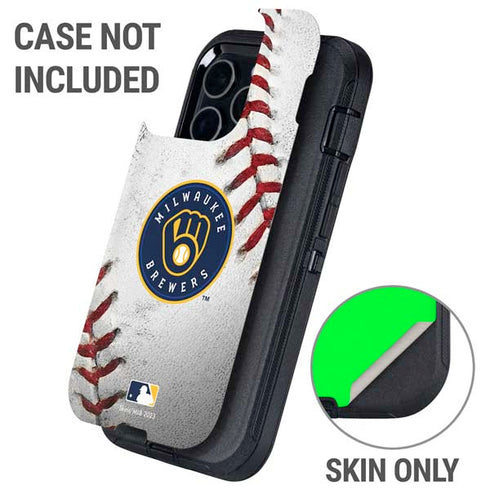 MLB Milwaukee Brewers Game Ball Otterbox Defender iPhone Skin