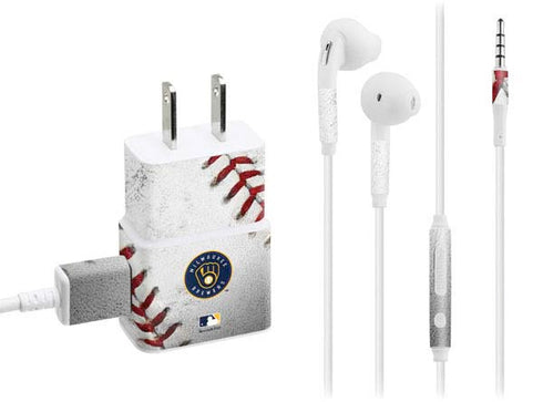 MLB Milwaukee Brewers Game Ball Phone Charger Skin