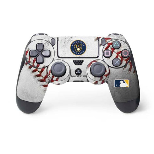 MLB Milwaukee Brewers Game Ball PS4 Controller Skin