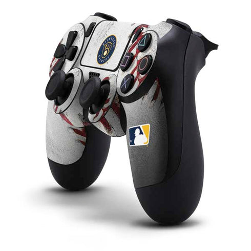 MLB Milwaukee Brewers Game Ball PS4 Controller Skin