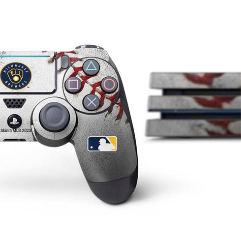 MLB Milwaukee Brewers Game Ball PS4 Pro Bundle Skin