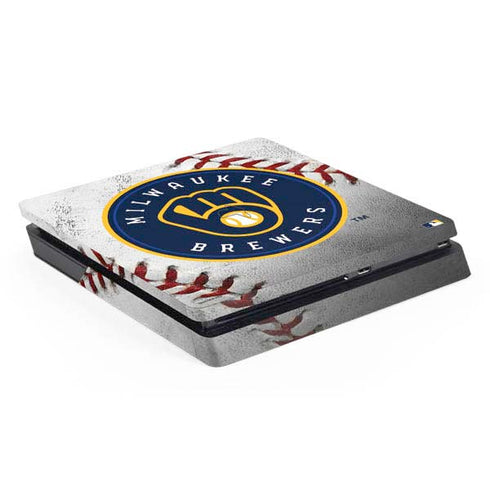 MLB Milwaukee Brewers Game Ball PS4 Slim Skin