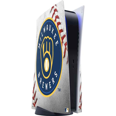 MLB Milwaukee Brewers Game Ball PS5 Console Skin