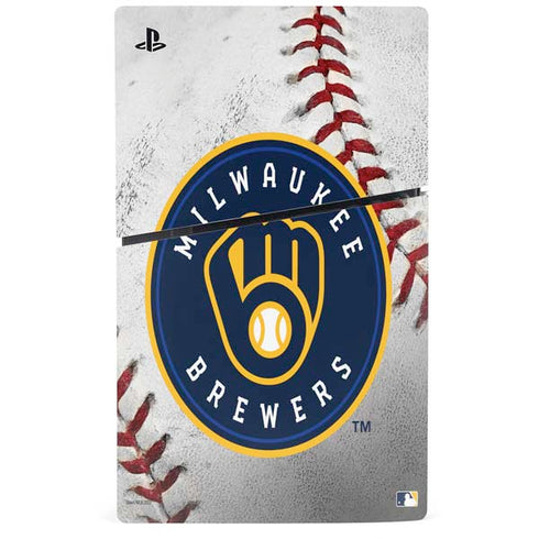 MLB Milwaukee Brewers Game Ball PS5 Slim Digital Edition Bundle Skin