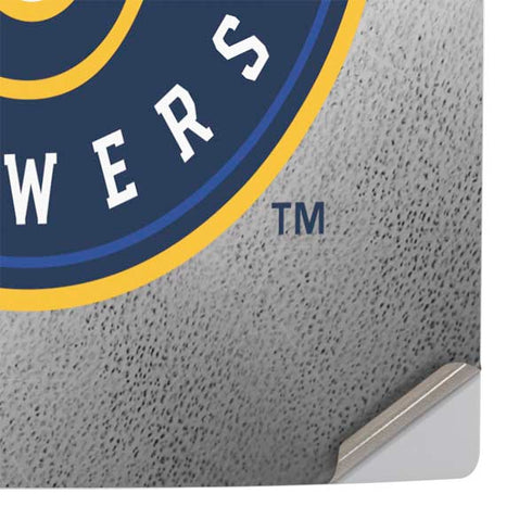 MLB Milwaukee Brewers Game Ball PS5 Slim Digital Edition Console Skin