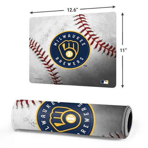 MLB Milwaukee Brewers Game Ball Gaming Mouse Pad