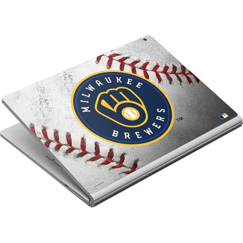 MLB Milwaukee Brewers Game Ball Surface Book Skin