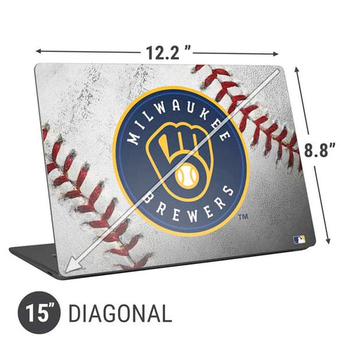 MLB Milwaukee Brewers Game Ball Universal Laptop 15in (12.2 x 8.8in) Skin