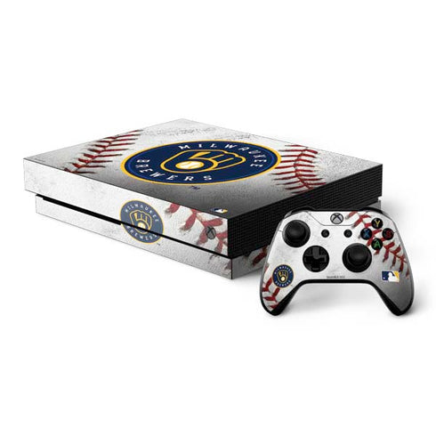 MLB Milwaukee Brewers Game Ball Xbox One X Bundle Skin