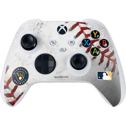 MLB Milwaukee Brewers Game Ball Xbox Series S Controller Skin