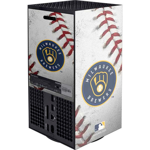 MLB Milwaukee Brewers Game Ball Xbox Series X Console Skin
