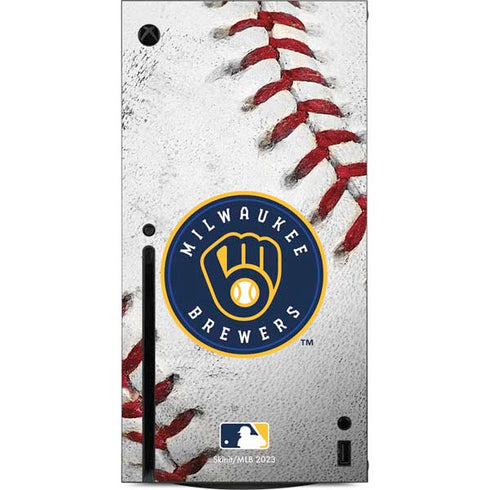 MLB Milwaukee Brewers Game Ball Xbox Series X Console Skin
