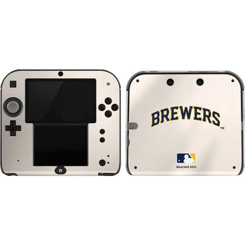 MLB Milwaukee Brewers Home Jersey Nintendo 2DS Skin