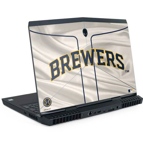 MLB Milwaukee Brewers Home Jersey Dell Alienware Skin