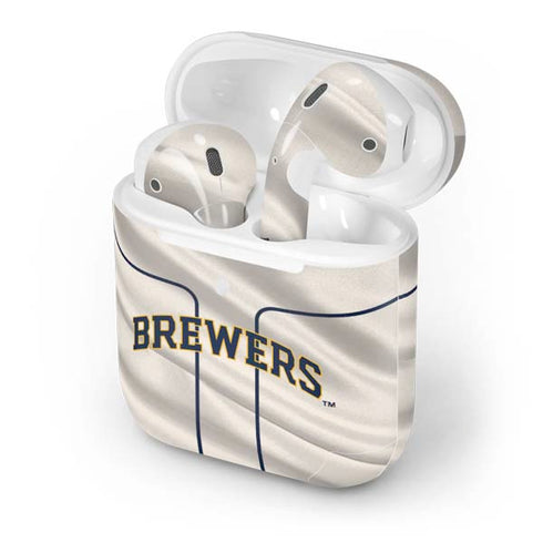 MLB Milwaukee Brewers Home Jersey Apple AirPods 2 Skin