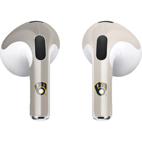 MLB Milwaukee Brewers Home Jersey Apple AirPods (3rd Gen 2021) Skin