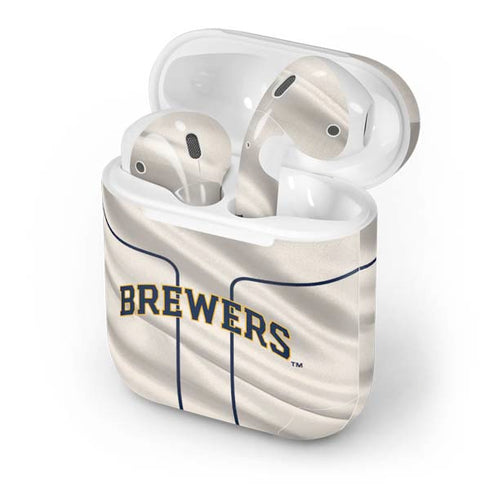 MLB Milwaukee Brewers Home Jersey Apple AirPods Skin