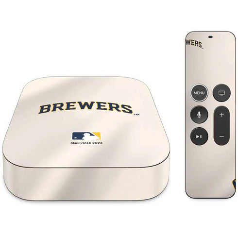 MLB Milwaukee Brewers Home Jersey Apple TV Skin