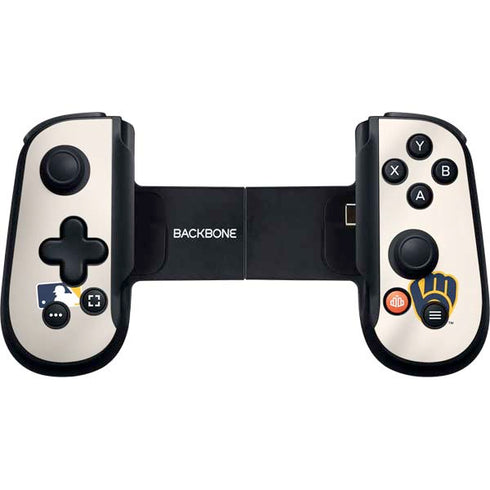 MLB Milwaukee Brewers Home Jersey Backbone One for iPhone Game Controller Skin