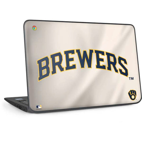 MLB Milwaukee Brewers Home Jersey HP Chromebook Skin