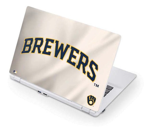 MLB Milwaukee Brewers Home Jersey Acer Chromebook Skin