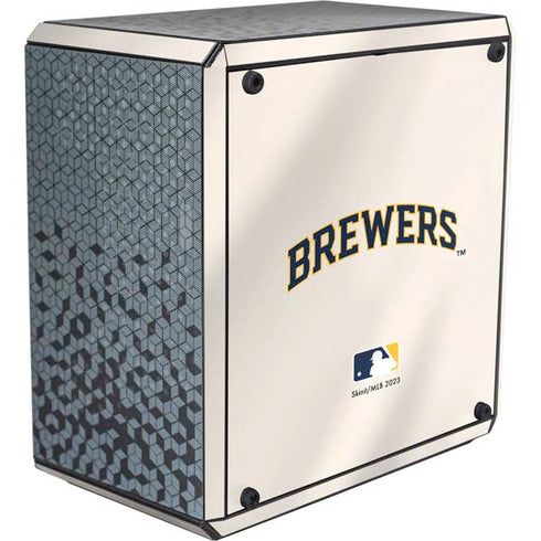 MLB Milwaukee Brewers Home Jersey Cooler Master MasterBox Q300L Mini Tower Skin