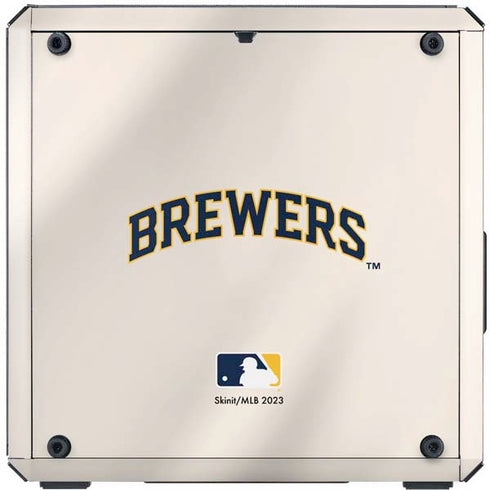 MLB Milwaukee Brewers Home Jersey Cooler Master MasterBox Q300L Mini Tower Skin