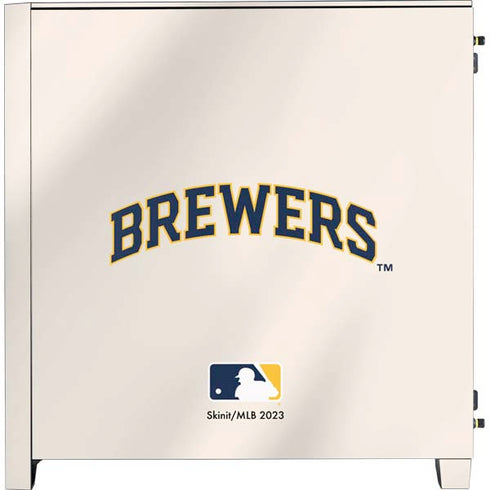 MLB Milwaukee Brewers Home Jersey Corsair 4000D Tempered Glass Mid-Tower ATX Case Skin