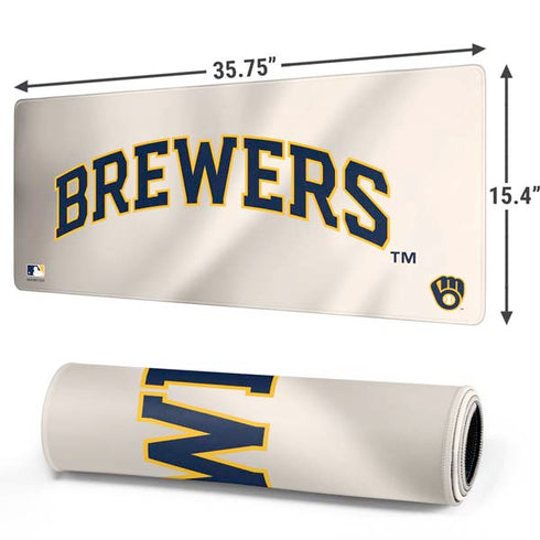 MLB Milwaukee Brewers Home Jersey Gaming Mouse Pad