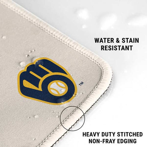 MLB Milwaukee Brewers Home Jersey Gaming Mouse Pad