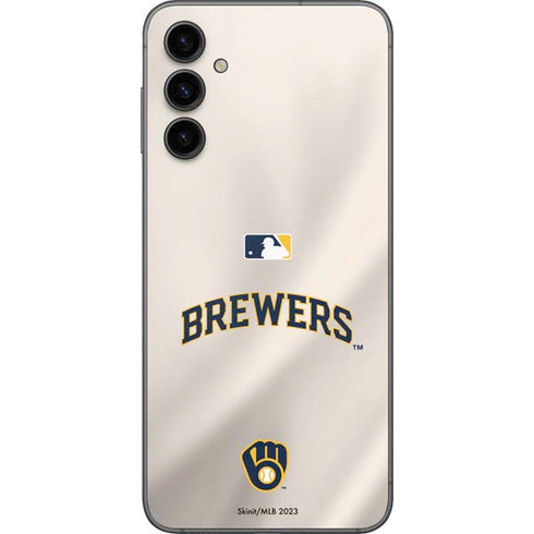 MLB Milwaukee Brewers Home Jersey Galaxy A14 5G Skin