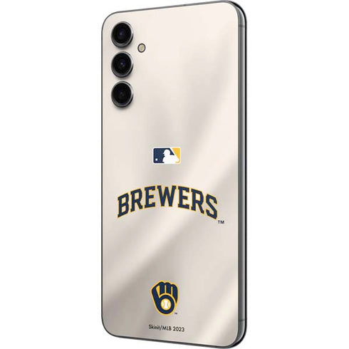 MLB Milwaukee Brewers Home Jersey Galaxy A14 5G Skin