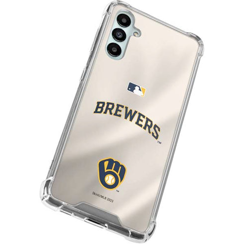 MLB Milwaukee Brewers Home Jersey Galaxy A15 5G Clear Case