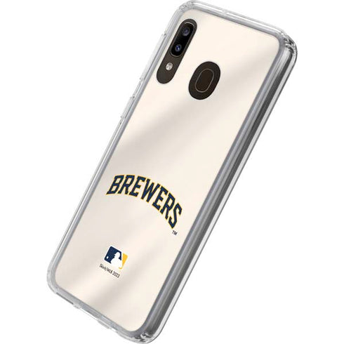 MLB Milwaukee Brewers Home Jersey Galaxy A20 Clear Case