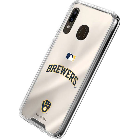MLB Milwaukee Brewers Home Jersey Galaxy A30 Clear Case