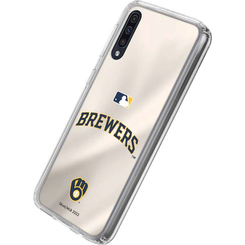 MLB Milwaukee Brewers Home Jersey Galaxy A50 Clear Case