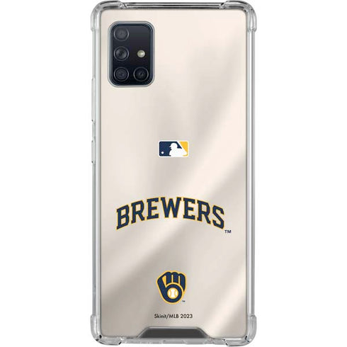 MLB Milwaukee Brewers Home Jersey Galaxy A51 5G Clear Case