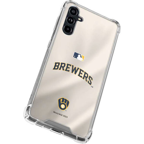 MLB Milwaukee Brewers Home Jersey Galaxy A54 5G Clear Case